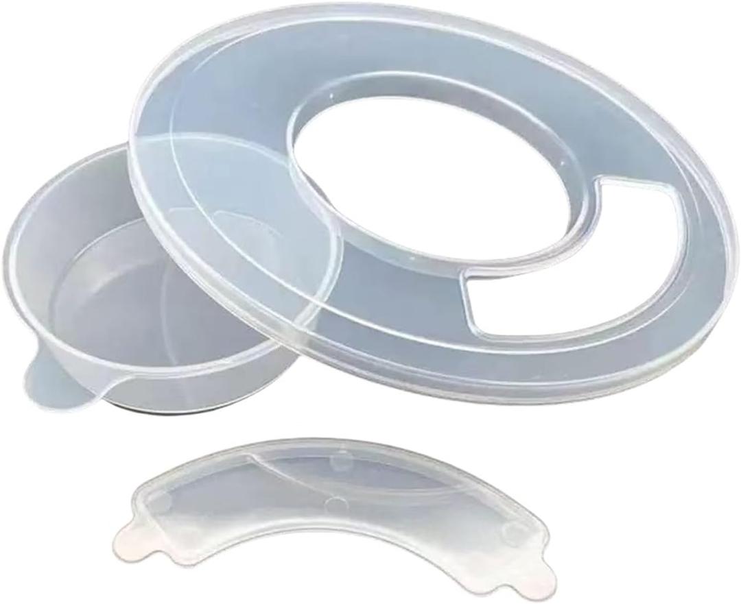 1 Piece of Plastic Cover, Compatible for KitchenAid Inclined Head Stand Mixer 4.5-5qt Stainless Steel Bowl Cover