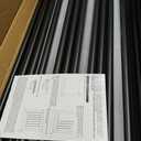 HYPERGIANT 105 Pack 32" Aluminum Deck Balusters,3/4" Round Deck Railing Spindles with Conectors and Screw,Hollow Metal Deck Balusters for Railing Fencing Porch,Black Deck Stair Spindles for Staircase