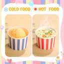 Zeyune 500 Pieces 8 oz Ice Cream Cups Disposable Bulk Ice Cream Bowls Yogurt Dessert Cups Disposable Soup Bowls for Snack Hot or Cold Food, Wedding Baby Shower Birthday Party Supplies, 10 Colors