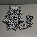 UNICOMIDEA 3-6 Months Baby Floral Romper Infant Playsuits Headband Jumpsuit Toddlers Outfits 80