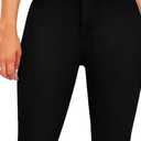KDF Flare Jeans for Women Women's Bootcut Bell Bottom Jeans High Waisted Stretch Slimming Bell Bottoms Jeans (Black, 14)