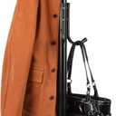 Mind Reader Freestanding Coat Rack, Multi-Tier Organizer for Office and Entryway, Metal, Black