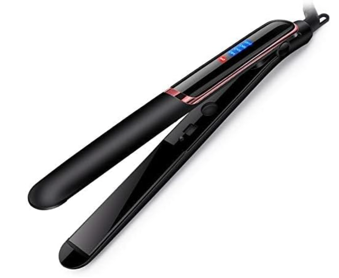 Cordless Hair Straightener and Curler 2 in 1 | USB-C Rechargeable, Ceramic, Mini Flat Iron, Portable Wireless, Travel Purse Gym Daily Use