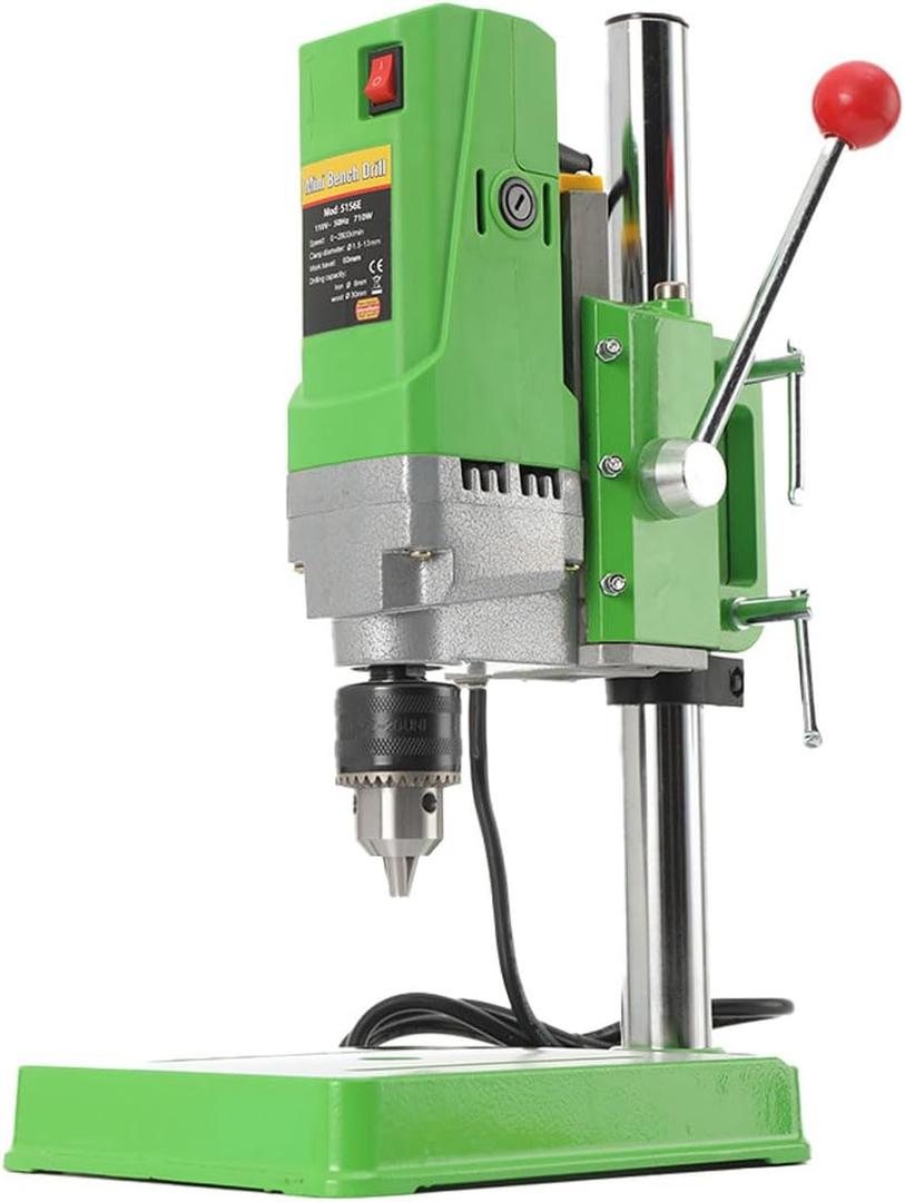 Bench Drill Stand 710W Mini Electric Bench Drilling Machine Drill Chuck 1-13mm for Hand Drill