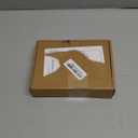 67 Inch Collapsible Shower Water Dam, Shower Threshold Water Dam Shower Barrier, Dry and Wet Separation Door Dam Water Stopper Kitchen Shower Threshold Silicon Water Blocker(Mini Trapezoid) (White)