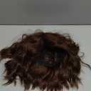 Short Wavy Brown Bob Wig for Women Synthetic Heat Resistant Side Part Halloween Cosplay Wig