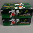 Set of 4 Pack, Zero Sugar 7-Up Soda, 12 Oz., Pack of 12 (BBD: 12/26/25)