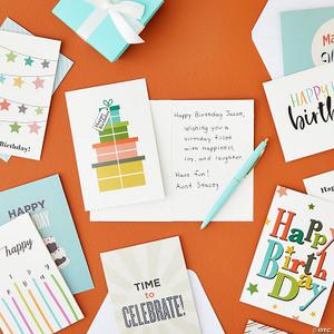 144 Pack Happy Birthday Cards Assortment Bulk with Envelopes, Blank Inside for Kids, Work, Friends, 18 Designs, 4 x 6"