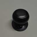 Probrico (2 Pack Classic Closet Door Knobs Dummy Door Knob, Individual Non-Turning Dummy Door Knob Single Side, Black Interior Door Knobs, Easy Installation