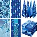 Irenare 4 Pack Microfiber Beach Towels 75x35 Inch Sand Free Quick Dry, Blue