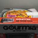 Gourmia Air Fryer Toaster Combo - 6-in-1 Multi-function Countertop Oven Adjustable Temperature & Timer, Fry Basket, Baking Pan, Oven Rack & Pullout Crumb Tray, Stainless Steel