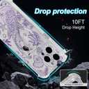 for iPhone 15 Pro Max Case Clear Magnetic, Compatible with MagSafe, Ocean Marine Animals Pattern, Slim Shockproof Camera Lens Protection Phone Case for Women Men 6.7" - Purple