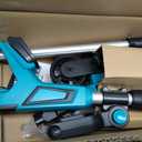 Brushless Lawn Edger Compatible with Makita 18v Battery, Electric Cordless Edger/Trencher (Tool ONLY) 9 Blade, 3 Position Adjustable Depth, 180 Handle, Lightweight with Rear Wheel for Landscaping