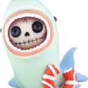 SUMMIT COLLECTION Furrybones Sharkie Signature Skeleton in Shark Costume with a Chewed Lifesaver