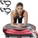 Whole Body Vibration Plate for Lymphatic Drainage,999Speed Levels,330/400lb
Remote Control, 3 Auto Programs Shake Plate, Anti-Slip Platform, Home Workout Equipment with Resistance Bands, Power Plate