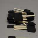 24 Pcs Foam Paint Brushes, Wood Handle Sponge Brushes for Painting, Staining, Varnishes, and DIY Craft Projects (1'', 2'' and 3'')