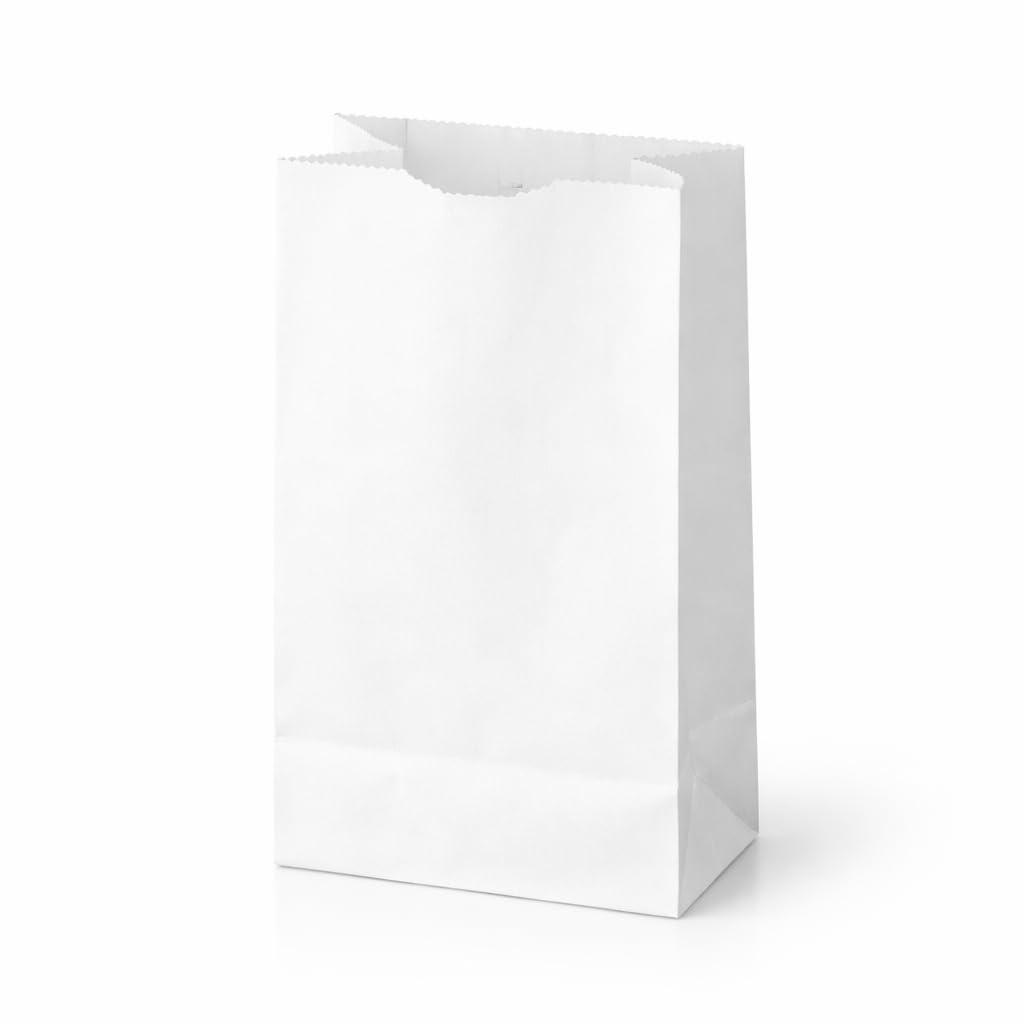 Perfect Stix 2lb White Kraft Paper Bags- Pack of 100ct