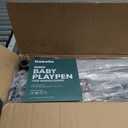 Babelio Foldable Playpen for Babies and Toddlers- Adjustable Shape & Area, Playpen with Zipper Gate, Portable Baby Fence for Indoor & Outdoor, Multi-Functional Baby Play Yard (62*62*27in)