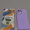 LOVE 3000 Designed for iPhone 14 Pro Max Case, Premium Silicone with [Soft Anti-Scratch Microfiber Lining] Shockproof Protective Phone Case for Men Women Girls 6.7", Light Purple