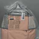 Pink & Grey Diaper Bag Backpack – Multi-Function Convertible Travel Backpack with Mesh Side Pockets, Front Zip Compartment & Top Handles, 14" L x 6" W x 14.25" H