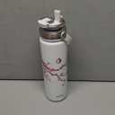 22 oz Insulated Tea Tumbler Bottle with Infuser, Travel Mug (Cherry Blossom)