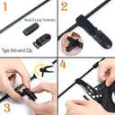 3 x Nirohee Garden Flag Stand,12x18 Garden Flag Holder Pole,Premium Metal Powder-Coated Flagpole with Anti-Wind Clip,Yard Flag Holder for Outside Outdoor Decor Decorations,Flagpole without Flags