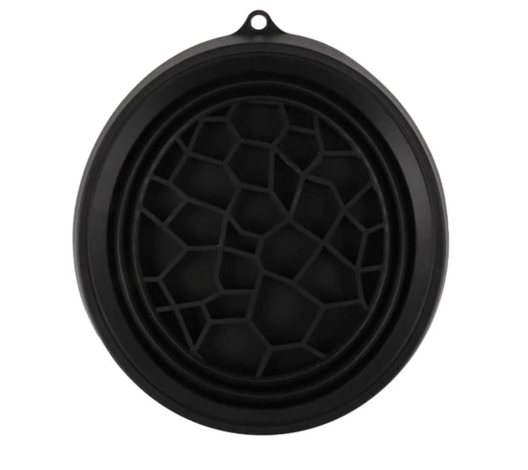 Facial Cold Plunge Bowl, Bowl For Face Ice Bath, Foldable Large For Face Ice Bath, Facial Cold Plunge Portable For, Hanging Storage (Black)