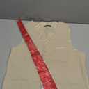 JPF Men's 2 Piece Slim Fit Suit Set, Solid Vest and Pants Suit for Men with Tie (X-Large, Light Champagne)