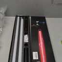 2 Pack Rechargeable Lightsabers with Connector, Metal Hilt Light Sabers, Durable PC Blade, USB Charging, Combine into Double Staff, 12 Colors LED, Sound Effects, Dueling Toys for Kids Adults, Gifts