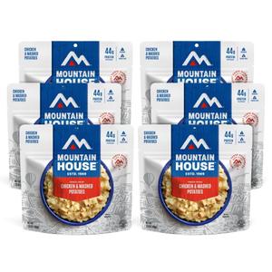 Mountain House Chicken & Mashed Potatoes | Freeze Dried Backpacking & Camping Food | Gluten-Free | 6-Pack