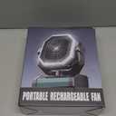 Portable Rechargeable Fan - 9-Inch Camping Fan for Tent, 24000mAh(60Hrs) Battery Operated Fan for Camping, Auto Oscillation Cordless Fans, Tent Fans with Remote/Light, 4 Speeds, 4 Timing, Outdoor