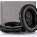 Headphones Replacement Ear Pads Cover,for Bose Quietcomfort QC15 QC25 QC35 35 ii Headsets (Black)