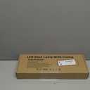 Voncerus LED Desk Lamp with Clamp, Eye-Caring Clip on Lights for Home Office, 3 Modes 10 Brightness, Long Flexible Goose-Neck, Metal, Swing Arm Architect Task Table Lamps with USB Adapter, White (S1 White and Silver)