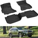 KIWI MASTER Floor Mats for 2015-2019 Subaru Outback/Legacy, Custom Fit All Weather Car Mats, Heavy Duty TPE Floor Liners, Front & Rear 2 Row, Black