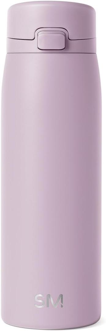 Simple Modern Sidekick Travel Coffee Mug | Ceramic-Lined Insulated Stainless Steel Tumbler | Leak-Proof and Cup Holder Friendly | 16oz, Lavender Mist
