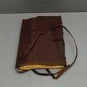 Leather Journal Notebook for Men & Women Daily Vintage Leather Bound Journal Travel Notebook 290 Lined Paper Diary Writing Journal Travelers Scrapbook Poetry Sketchbook Leather Gifts with Pen Holder (8 x 6)