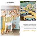 Teruntrue 20 Pack Gold Cheesecloth Table Runner 17x108 Inch, Boho Gauze Sheer Fabric Cheese Cloth Table Runners for Wedding Party Bridal Shower Baby Shower Birthday Home Decor Garden Farmhouse