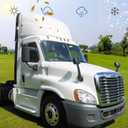 Hood Mirror Glass for 2008-2017 Freightliner Cascadia,Semi Trucks Freightliner Cascadia Accessories,Right/Passenger Side