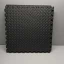 ProsourceFit Puzzle Exercise Mat  in, EVA Interlocking Foam Floor Tiles for Home Gym, Mat for Home Workout Equipment, Floor Padding for Kids, Black, 24 in x 24 in x  in, 48 Sq Ft - 12 Tiles