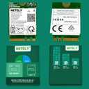 NETELY IEEE 802.11AC WiFi 5 NGFF M2 Interface 1200Mbps WiFi Adapter with Bluetooth 4.2 for Laptop PCs, 2.4GHz 300Mbps and 5GHz 867Mbps NGFF M2 WiFi Card, OEM Lenovo FRU PN: 01AX713 (QCNFA344A)