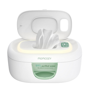 Momcozy Baby Wipe Warmer, Innovative Spring Design, Large Capacity Wipes Dispenser, Fast and Even Heating, 4 Modes of Temperature Heating Control, Diaper Wipe Warmer with Night Light