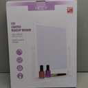 HIEEY Lighted Makeup Mirror, Hollywood Vanity Mirror with Lights, Three Color Lighting Modes, and 5X Magnification Mirror, Smart Touch Control, 360Rotation (17.3in,White,Gift Box)