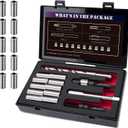 M11X1.5 Metric Thread Repair Kit with Insert HSS Drill, Tap, Counterbore, Installation Driver, 10PCS Stainless Steel Insert