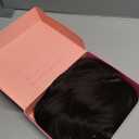 Hair Toppers for Women 20-Inch Wavy Ombre Highlight Synthetic Wig With Fringe Bang - Clip In Hair Pieces for Thinning Hair to Add Volume (Brown Black)