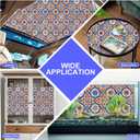 4 x SOMWISE Rainbow Window Privacy Film,Heat Control,UV Blocking,Anti-Glare,Day & Night Privacy Protection & Decoration for Home, Bathroom,Glass Door,Static Cling,Renter-Friendly with Installation Tools