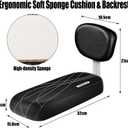 TOPCABIN Bicycle Manned Cushion Mountain Bike Back Shelf Seat Cushion Manned Comfortable Saddle Children Back Seat