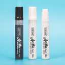 ZEYAR Jumbo Paint Marker Pens, Water Based Acrylic, 15mm Felt Tip, Waterproof and Permanent ink, Great on Plastic, Posters, Stone, Metal, Glass and more (2 White & 1 Black)
