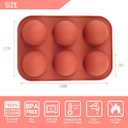 2 x 4-Pack Silicone Hot Chocolate Bomb Molds  Hemispherical Baking Trays for Ice Cream, Soap & Candy | BPA-Free, Non-Stick & Dishwasher Safe (-40C to 230C)