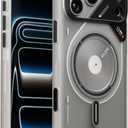 Aulumu A17 iPhone 17 Pro Magnetic Thermal Case | Cool Hyper | with Camera Control | IMD Technology | Compatible with Magsafe | Touch Translucent White