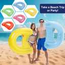 2 x PuppyuWil 4 Pack Pool Floats Adult, Minimalist Design Pool Chair Float, 52" X 38" Dopamine Colors, Drifter, Chair, Hammock 3-in-1 Inflatable Pool Toys for Pool Party, Lake, River, Sea, Outdoor
